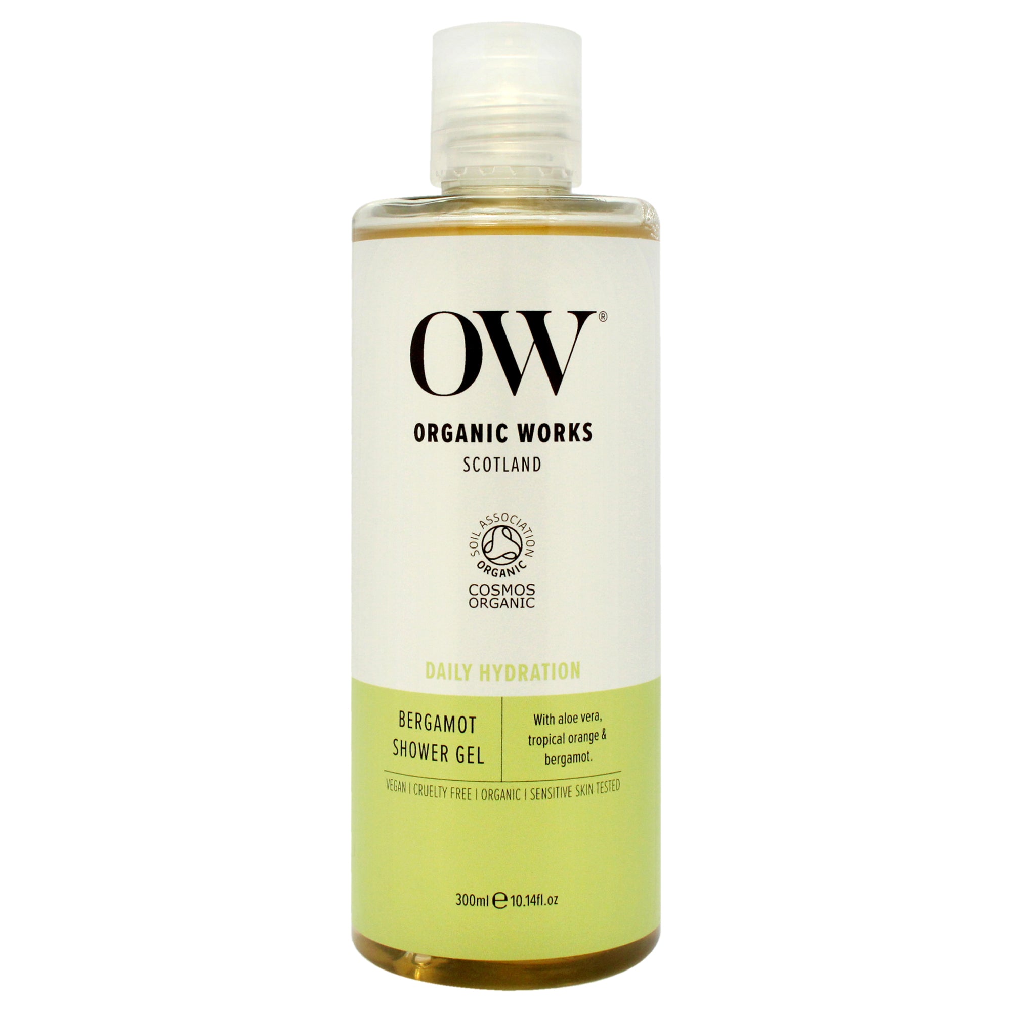 Organic Works Daily Hydration Shower Gel - Bergamot -Thefragrancemart.com