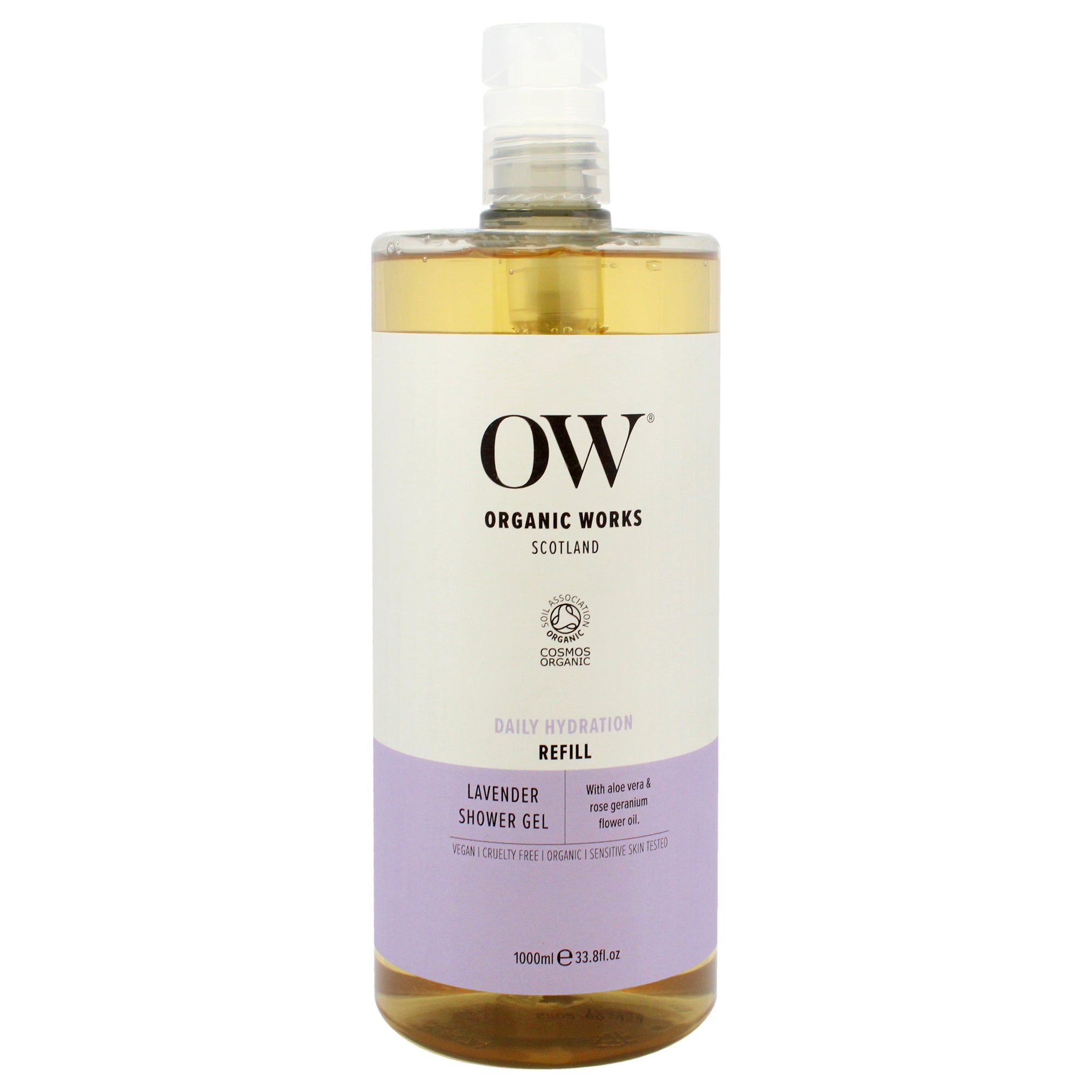 Organic Works Daily Hydration Shower Gel - Lavender -Thefragrancemart.com