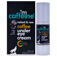 mCaffeine Naked and Raw Coffee Under Eye Cream - White Water Lily - All Skin Types -Thefragrancemart.com