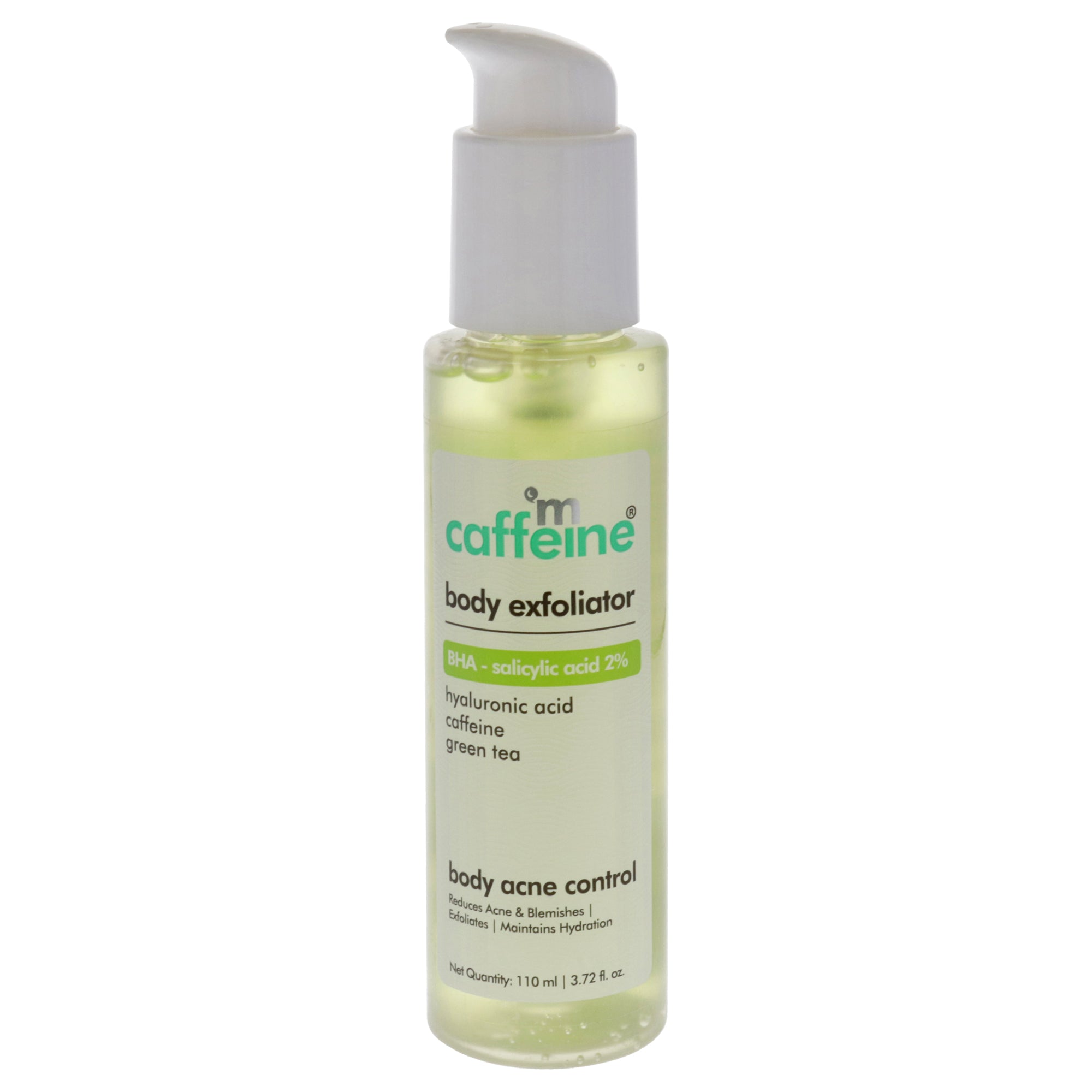 mCaffeine Body Exfoliator BHA Salicylic acid 2 Percent - Green Tea -Thefragrancemart.com