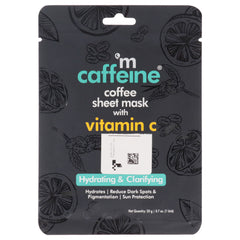 mCaffeine Coffee Sheet Mask with Vitamin C -Thefragrancemart.com