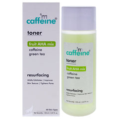mCaffeine Fruit AHA Mix and Caffeine Green Tea Resurfacing Toner - All Skin Types -Thefragrancemart.com