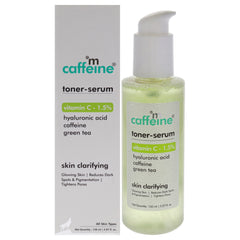 mCaffeine Toner Serum Vitamin C 1.5 Percent - Green Tea -Thefragrancemart.com