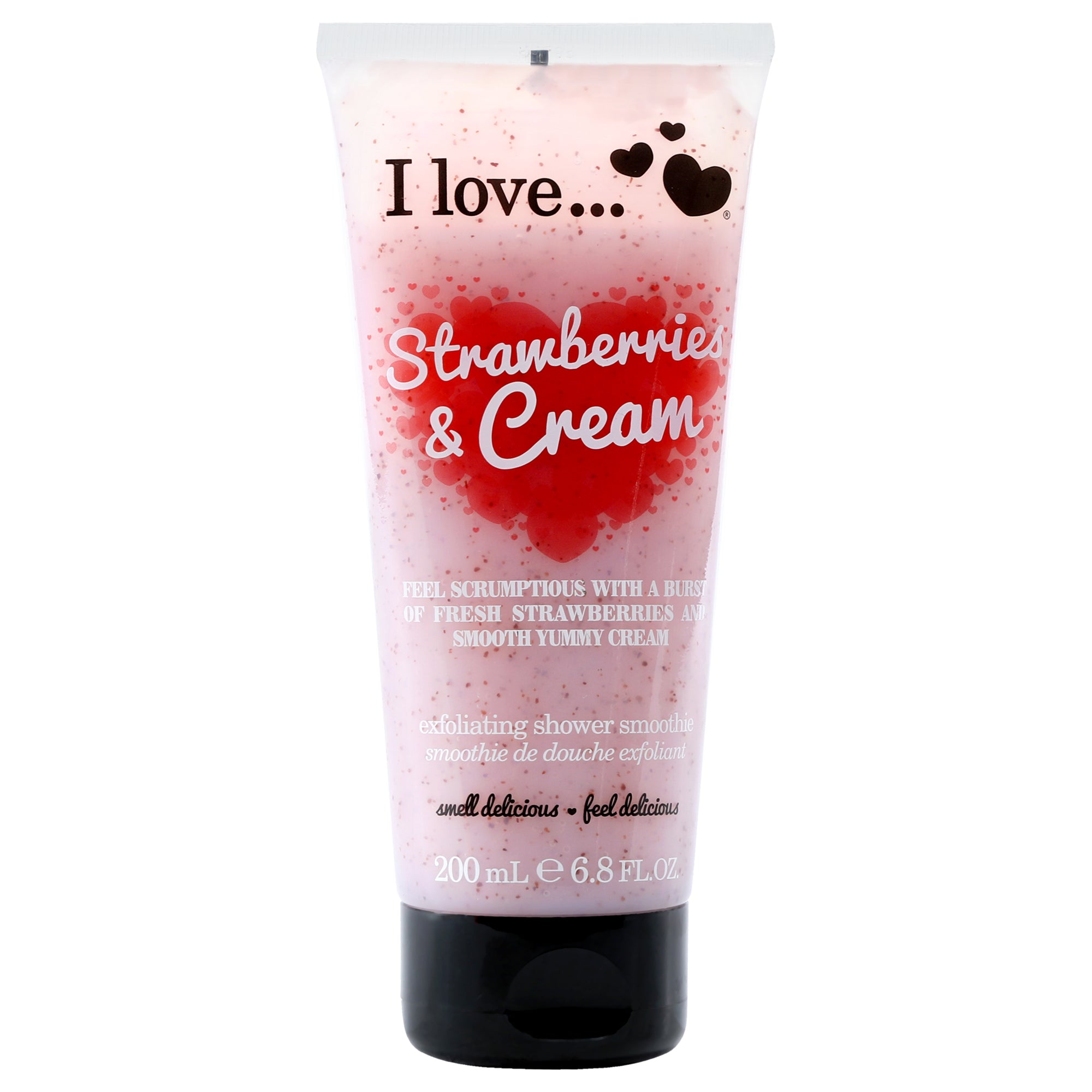 I Love Cosmetics Exfoliating Shower Smoothie - Strawberries and Cream -Thefragrancemart.com