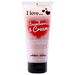 I Love Cosmetics Exfoliating Shower Smoothie - Strawberries and Cream -Thefragrancemart.com