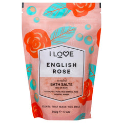I Love Cosmetics Scented Bath Salts - English Rose -Thefragrancemart.com