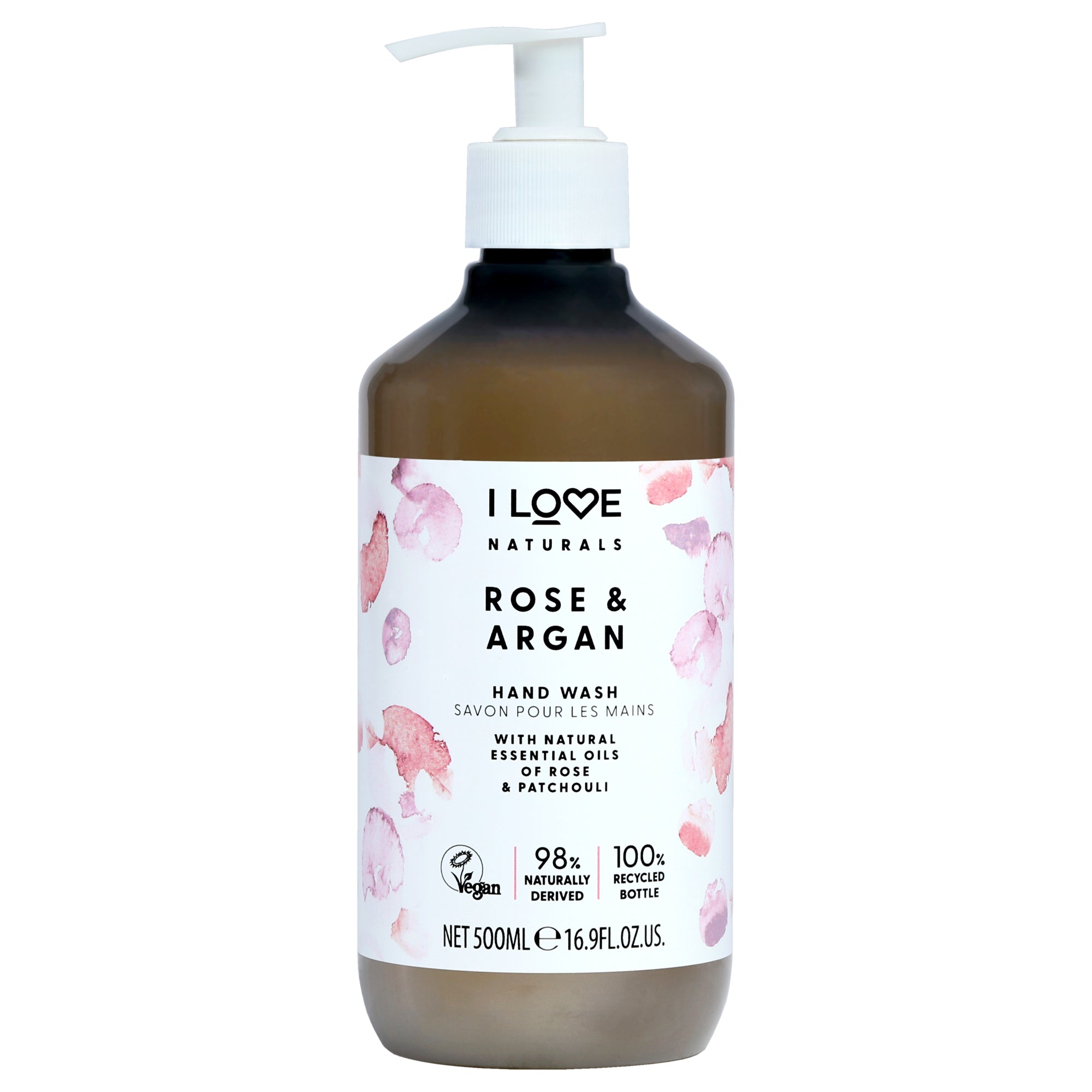 I Love Cosmetics Naturals Hand Wash - Rose and Argan -Thefragrancemart.com