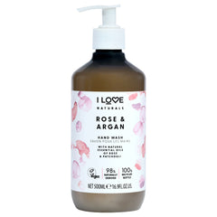 I Love Cosmetics Naturals Hand Wash - Rose and Argan -Thefragrancemart.com
