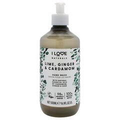 I Love Cosmetics Naturals Hand Wash - Lime-Ginger and Cardamon -Thefragrancemart.com