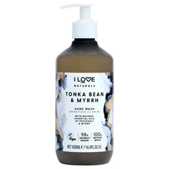 I Love Cosmetics Naturals Hand Wash - Tonka Bean and Myrrh -Thefragrancemart.com