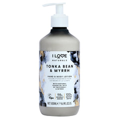 I Love Cosmetics Naturals Hand and Body Lotion - Tonka Bean and Myrrh -Thefragrancemart.com