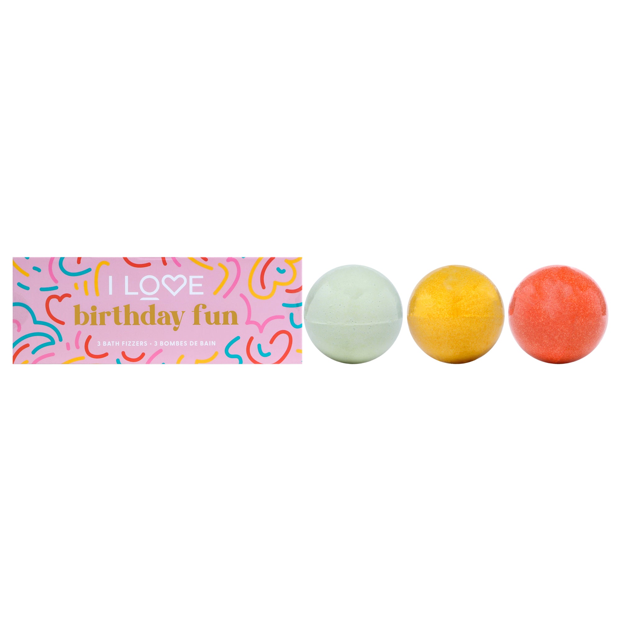 I Love Cosmetics Birthday Fun Bath Fizzer Pack -Thefragrancemart.com