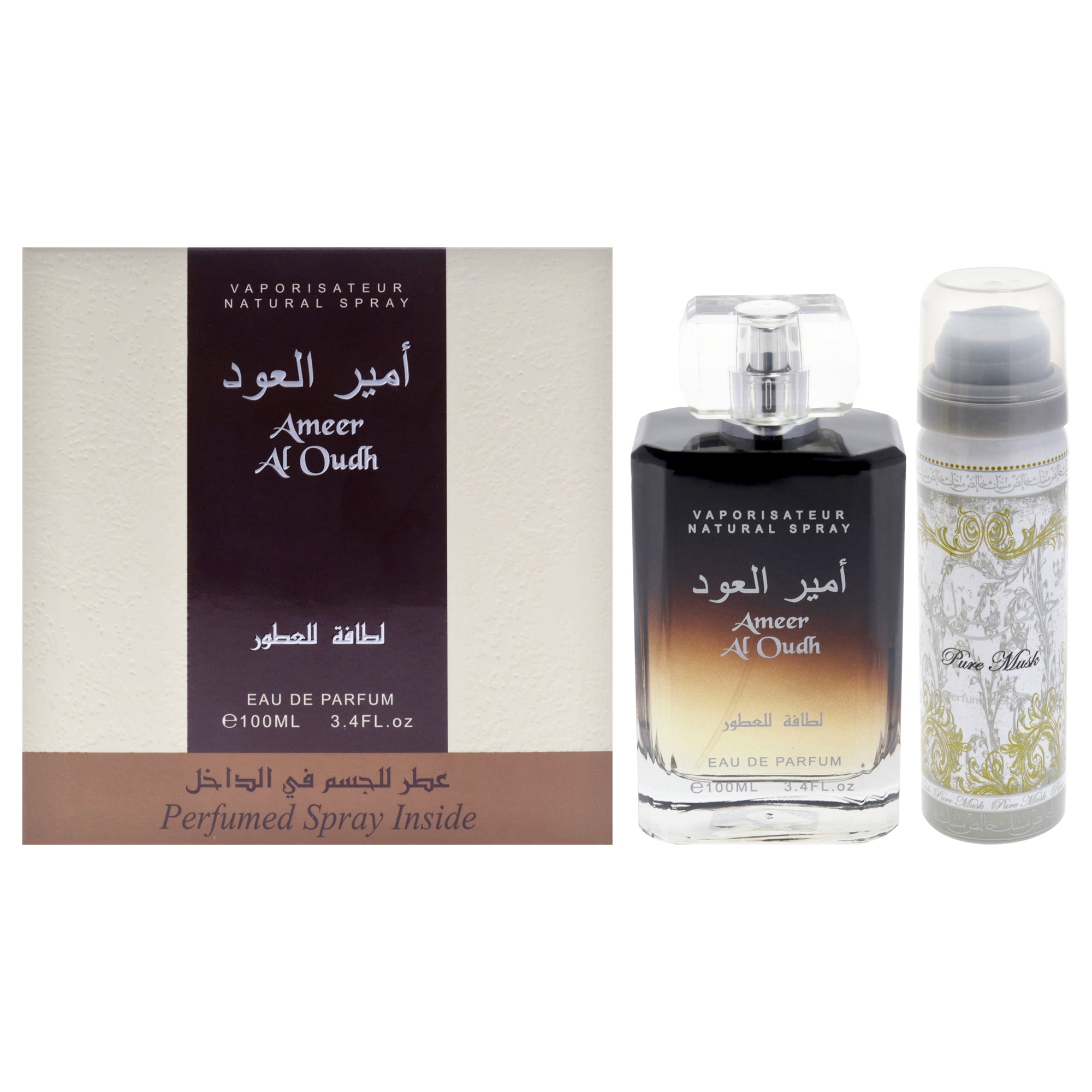 Lattafa Ameer Al Oudh 2 Pc Gift Set-Thefragrancemart.com