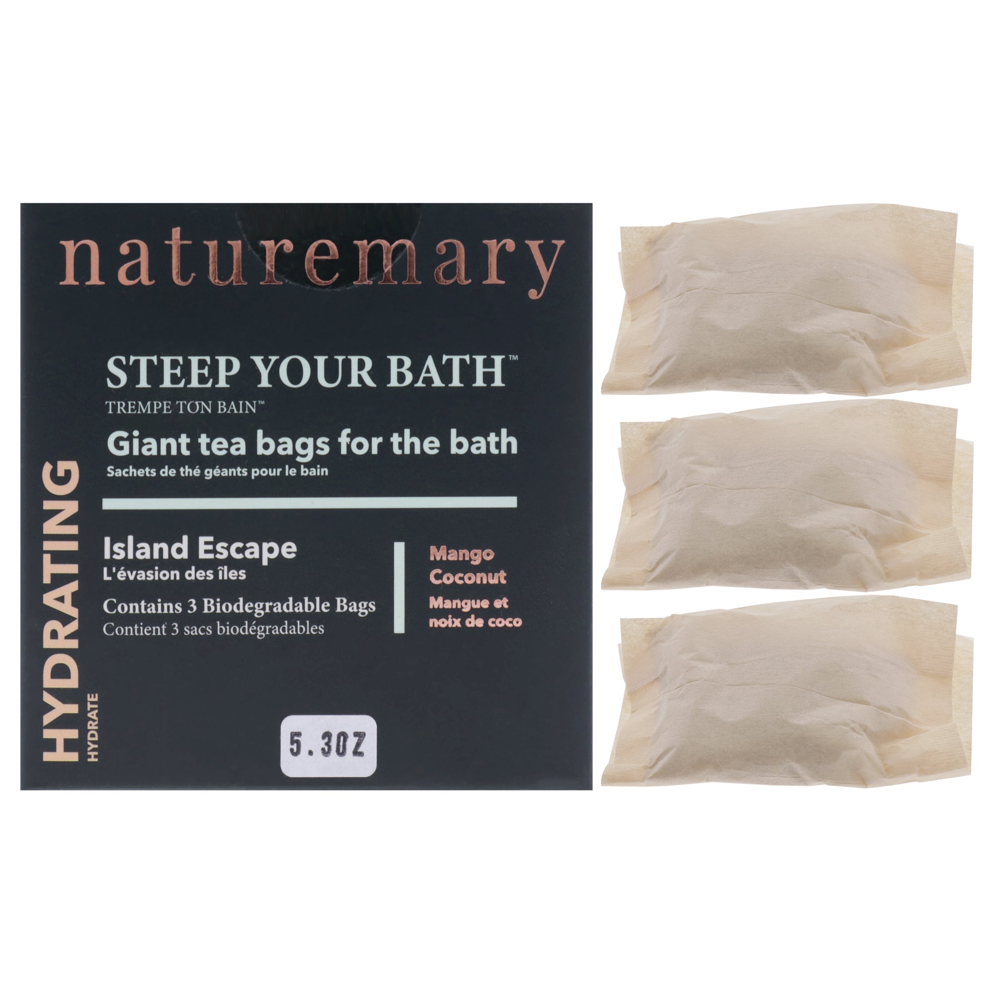 Naturemary Hydrating Steep Your Bath Island Escape - Mango Coconut -Thefragrancemart.com