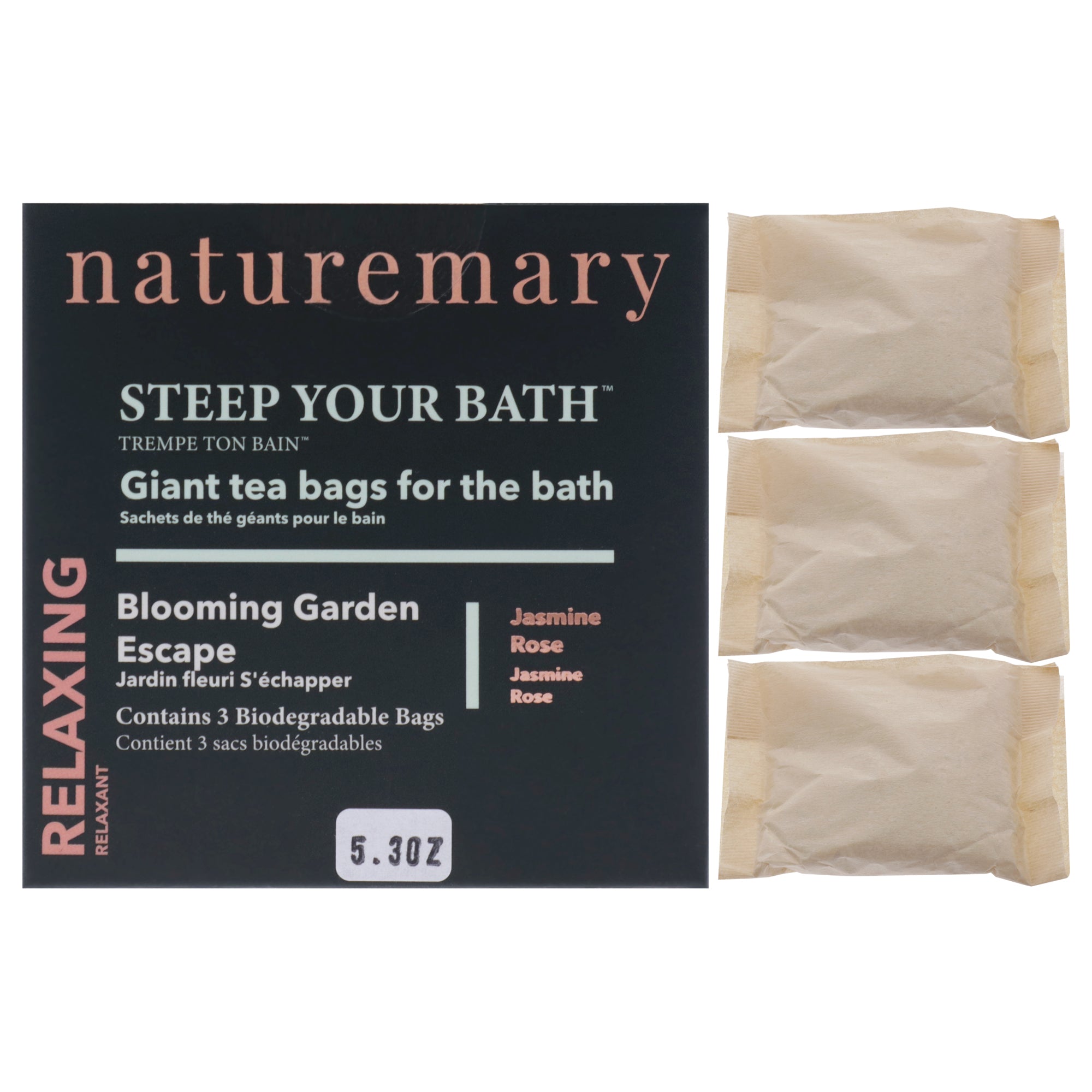 Naturemary Relaxing Steep Your Bath Blooming Garden Escape - Jasmine Rose -Thefragrancemart.com