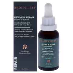 Naturemary Revive and Repair Face and Neck Oil - Rose Ginger -Thefragrancemart.com