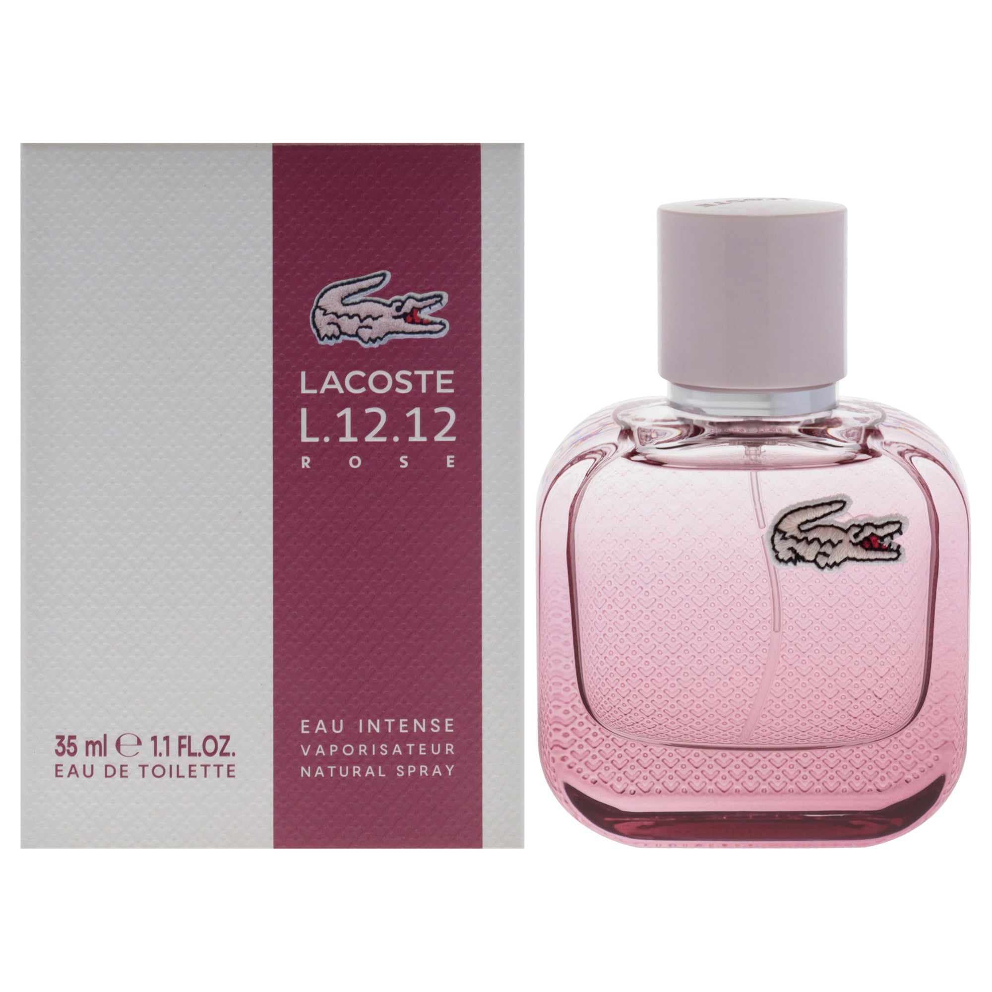 Lacoste Eau De L.12.12 Rose Eau Intense Eau De Toilette-Thefragrancemart.com