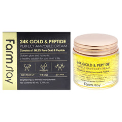 FarmStay 24K Gold and Peptide Perfect Ampoule Cream -Thefragrancemart.com