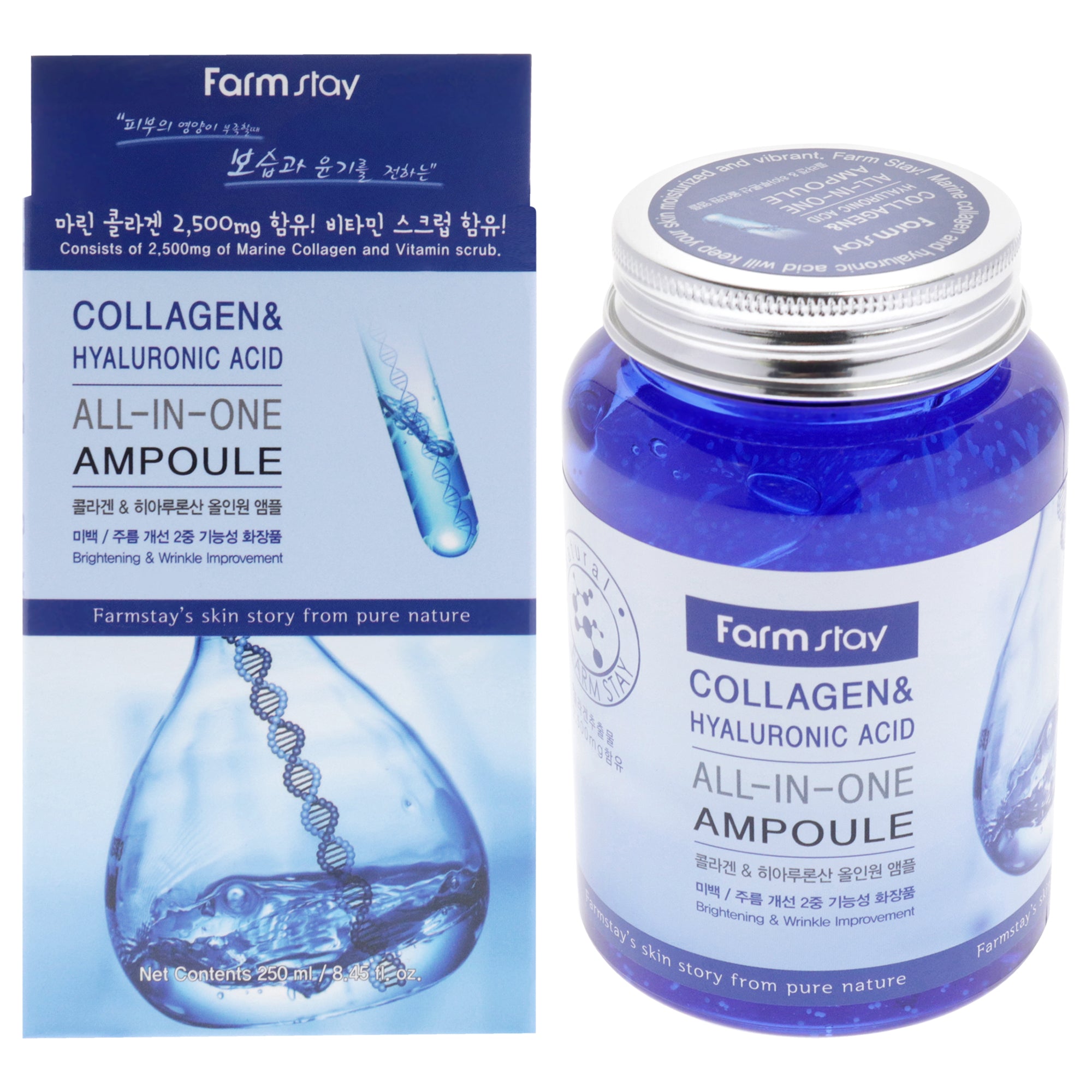 FarmStay Collagen and Hyaluronic Acid All-In-One Ampoule -Thefragrancemart.com