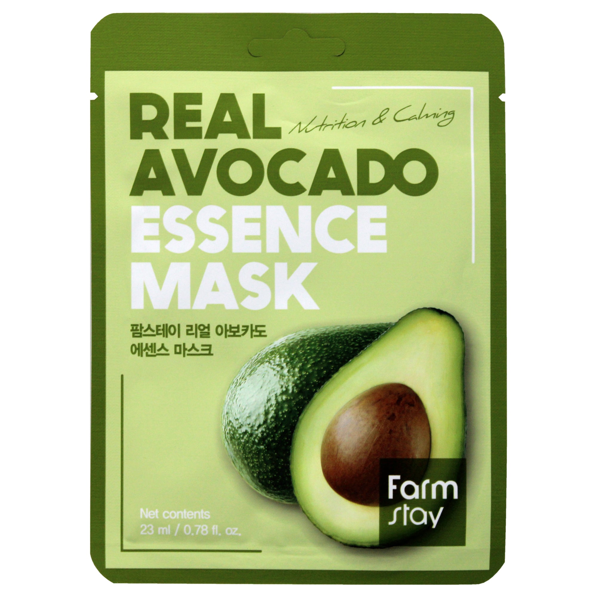 FarmStay Essence Mask - Real Avocado -Thefragrancemart.com
