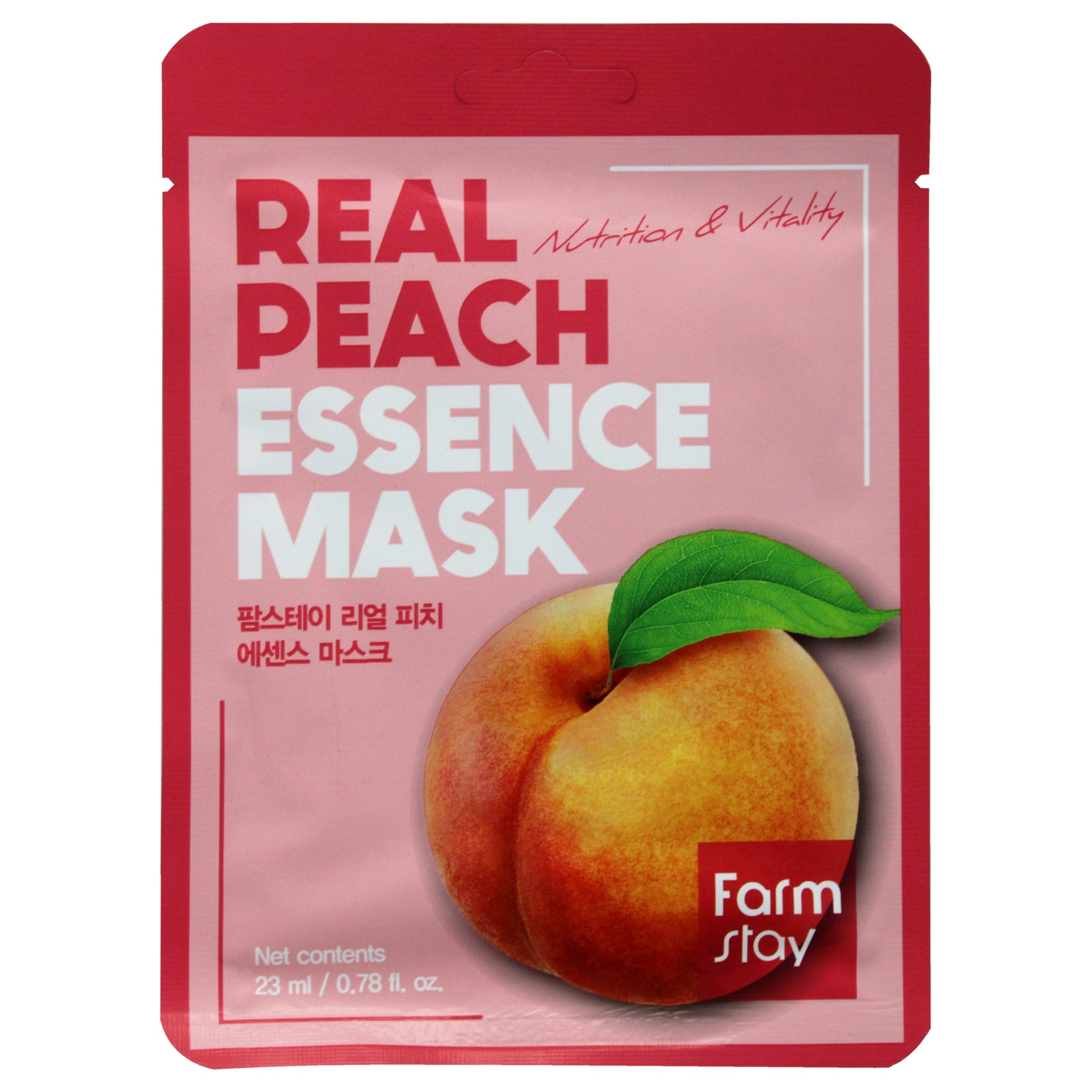 FarmStay Essence Mask - Real Peach -Thefragrancemart.com