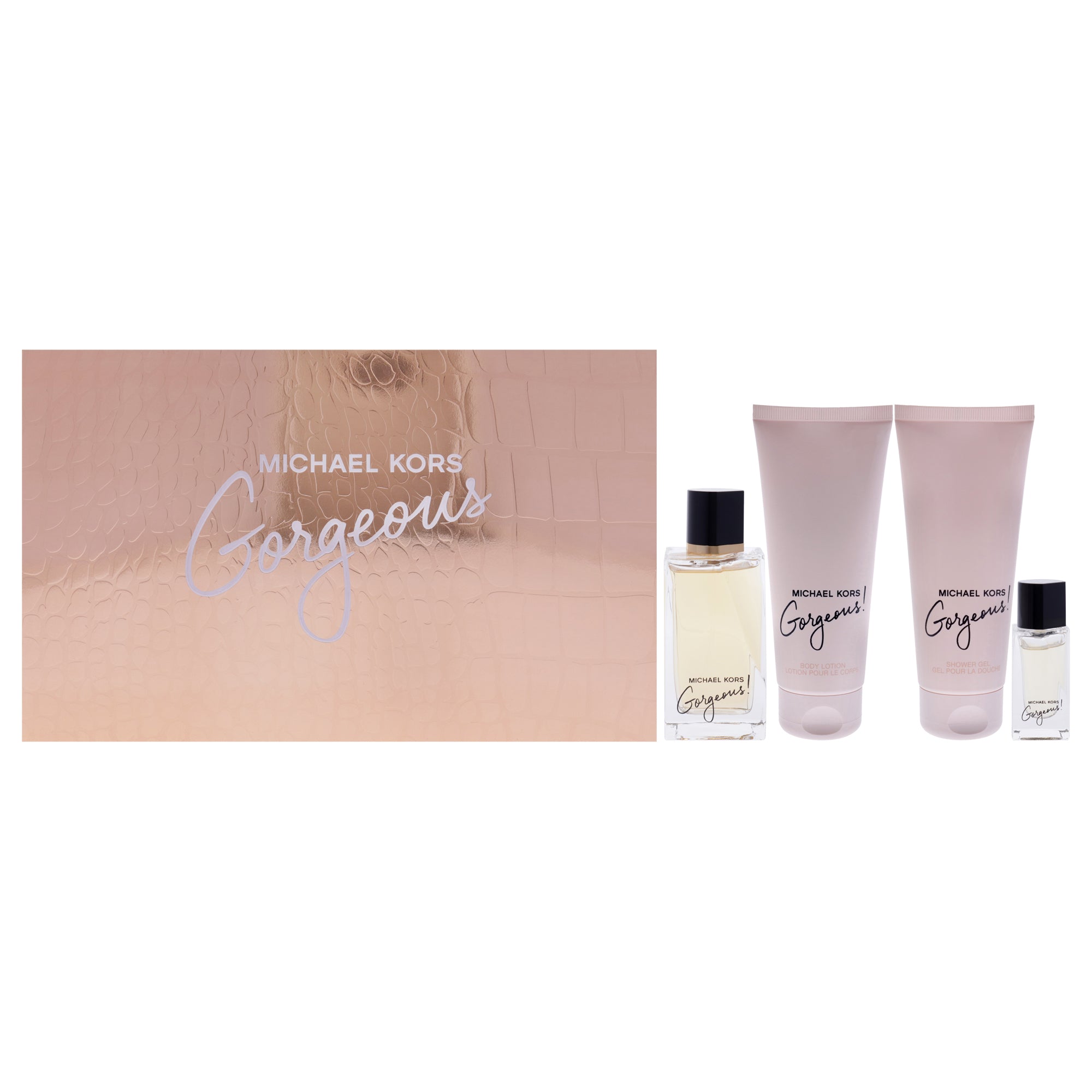 Michael Kors Gorgeous 4 Pc Gift Set-Thefragrancemart.com