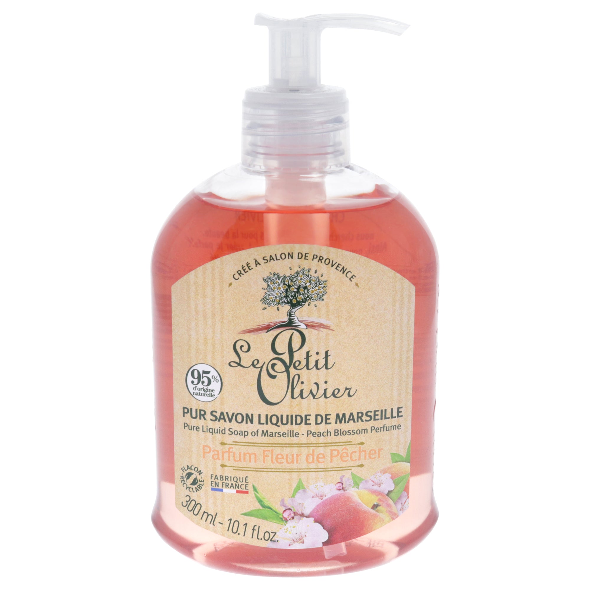 Le Petit Olivier Pure Marseille Liquid Soap - Peach Blossom Perfume -Thefragrancemart.com