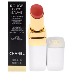 Chanel Rouge Coco Baume Hydrating Beautifying Tinted - 916 Flirty Coral -Thefragrancemart.com