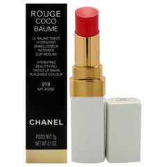 Chanel Rouge Coco Baume Hydrating Beautifying Tinted - 918 My Rose -Thefragrancemart.com