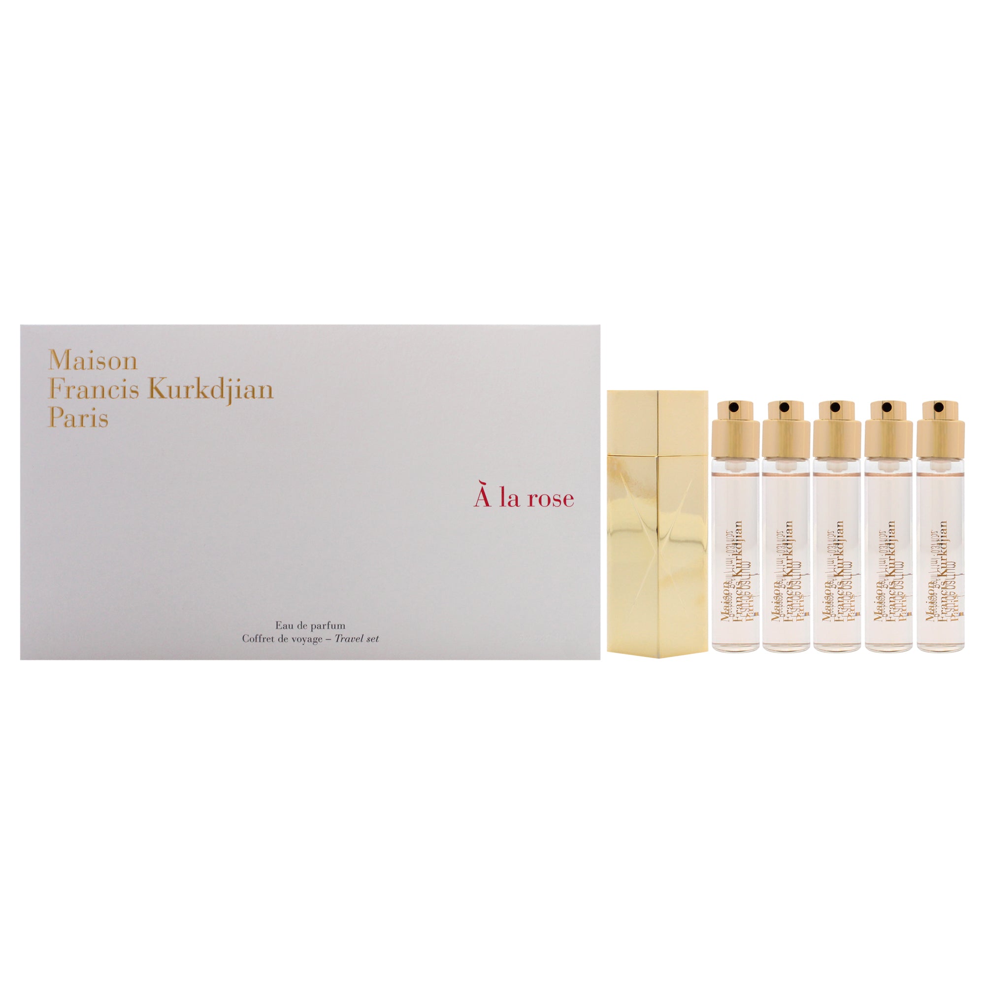 Maison Francis Kurkdjian A La Rose Travel Set 6 Pc Gift Set-Thefragrancemart.com