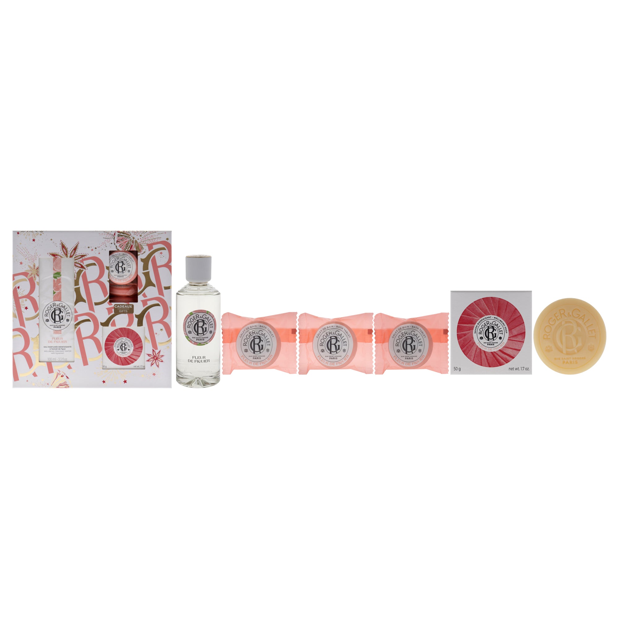 Roger & Gallet Fleur de Figuier 5 Pc Gift Set-Thefragrancemart.com