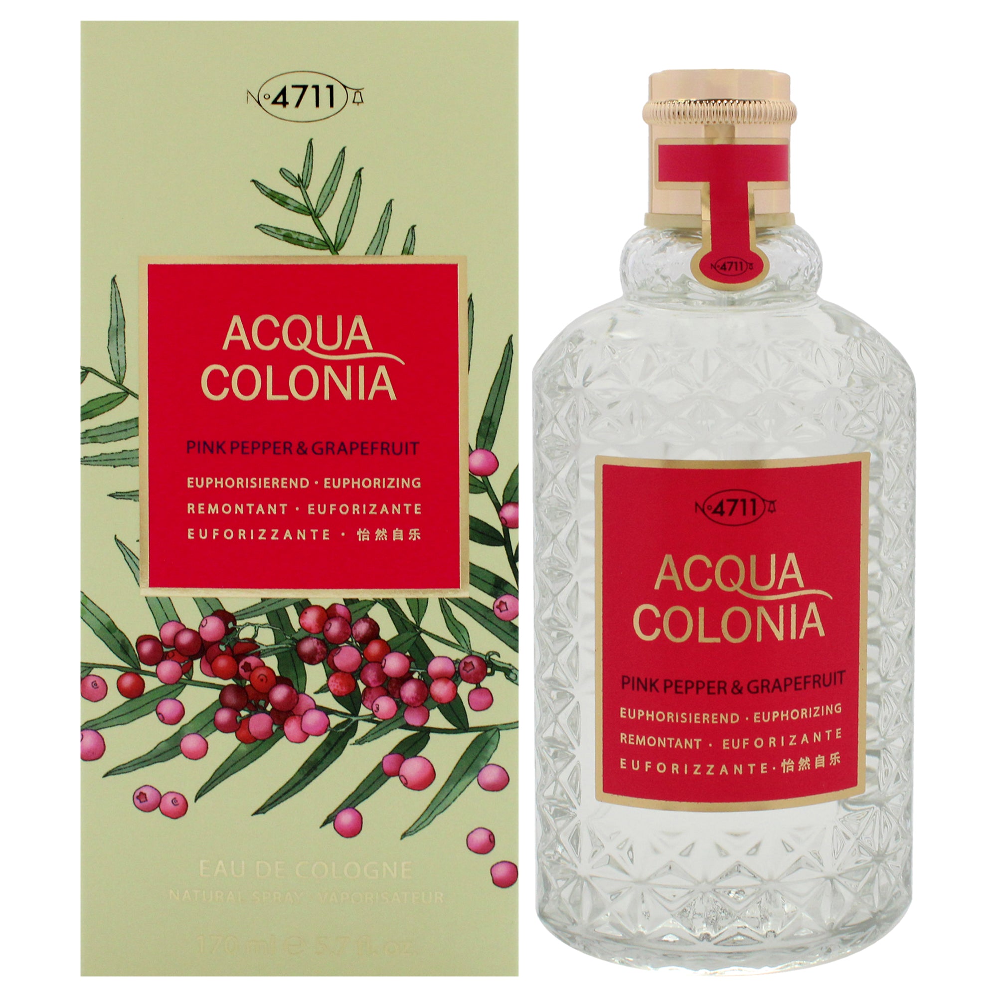 Muelhens 4711 Acqua Colonia Pink Pepper and Grapefruit Eau De Cologne-Thefragrancemart.com