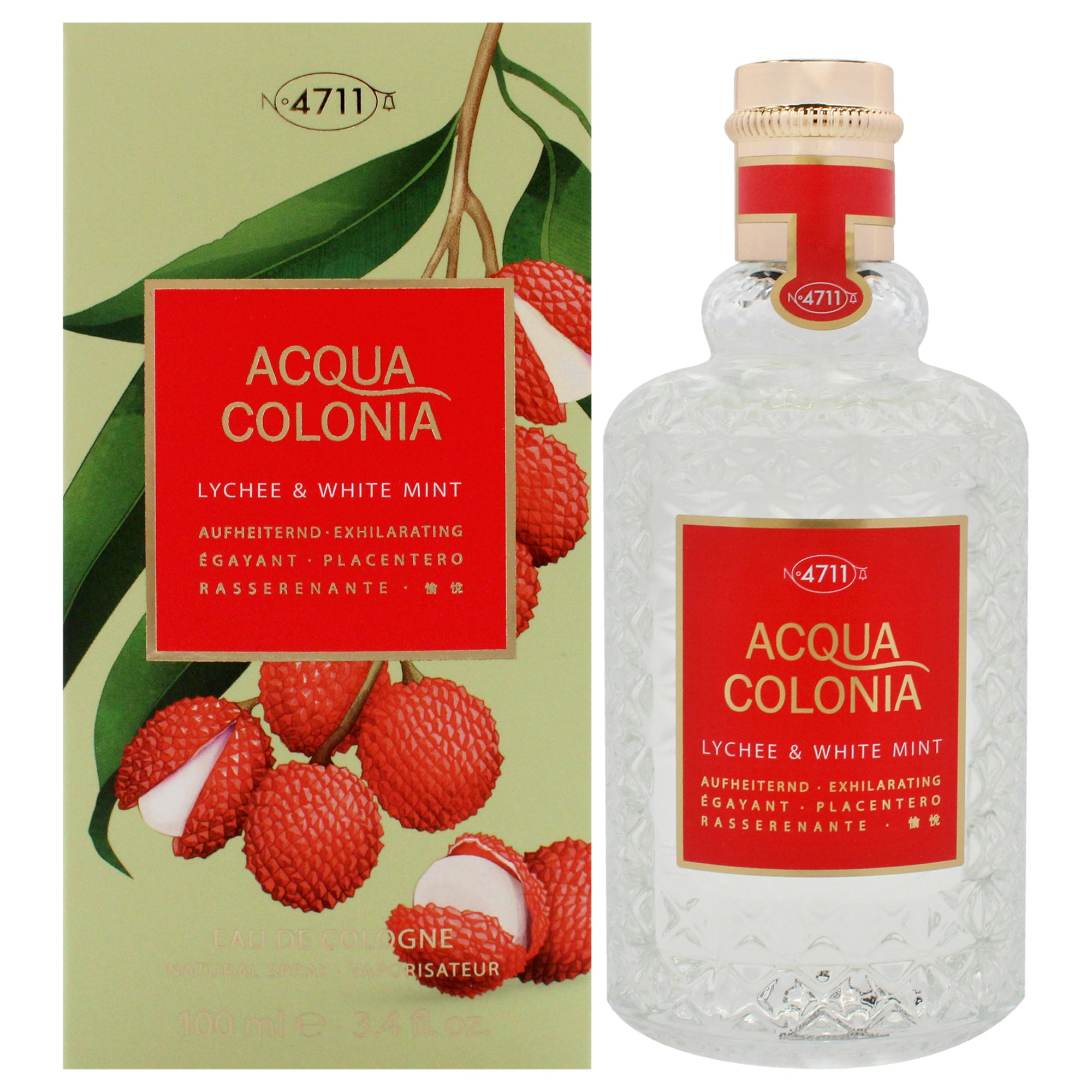 Muelhens 4711 Acqua Colonia Lychee and White Mint Eau De Cologne-Thefragrancemart.com