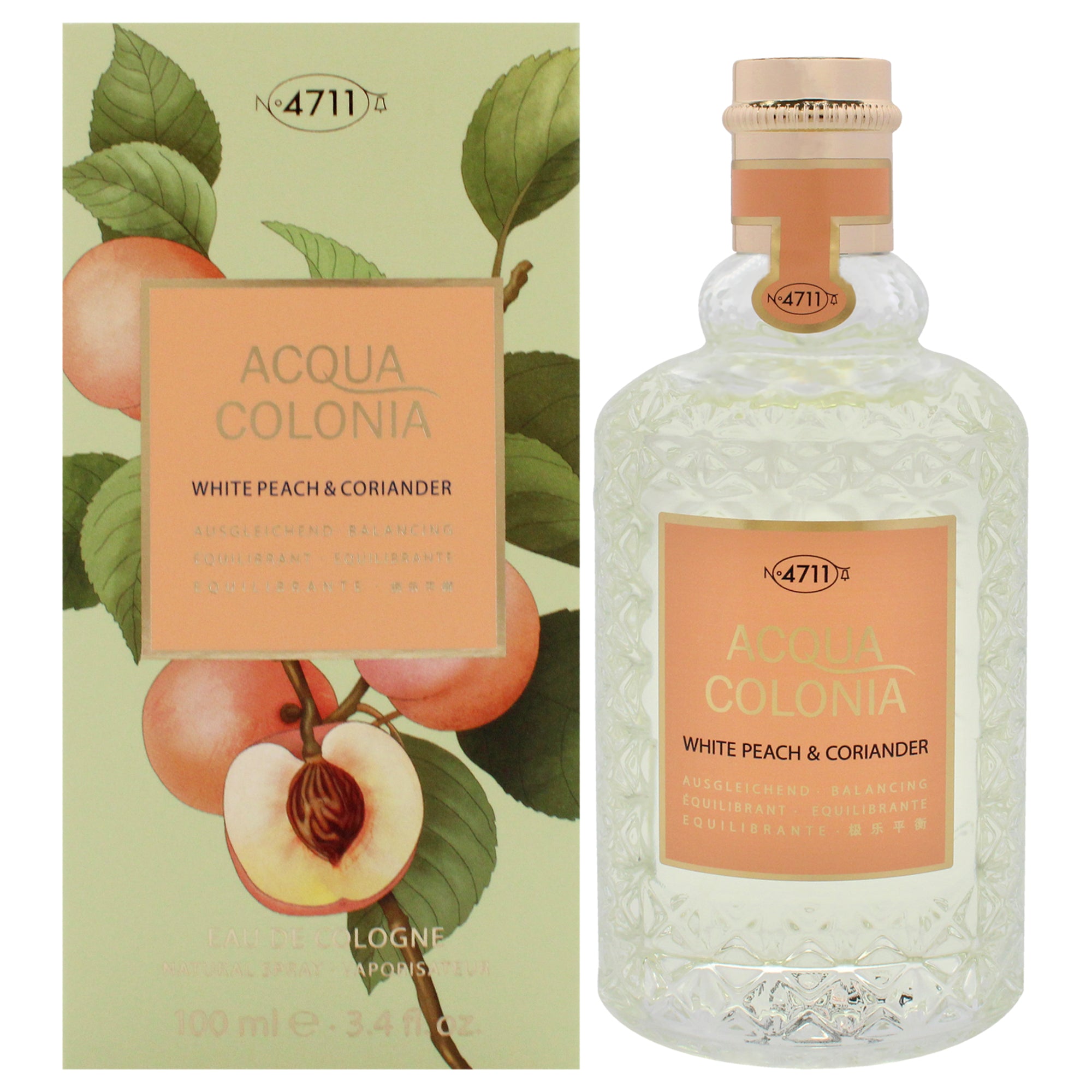 Muelhens 4711 Acqua Colonia White Peach and Coriander Eau De Cologne-Thefragrancemart.com