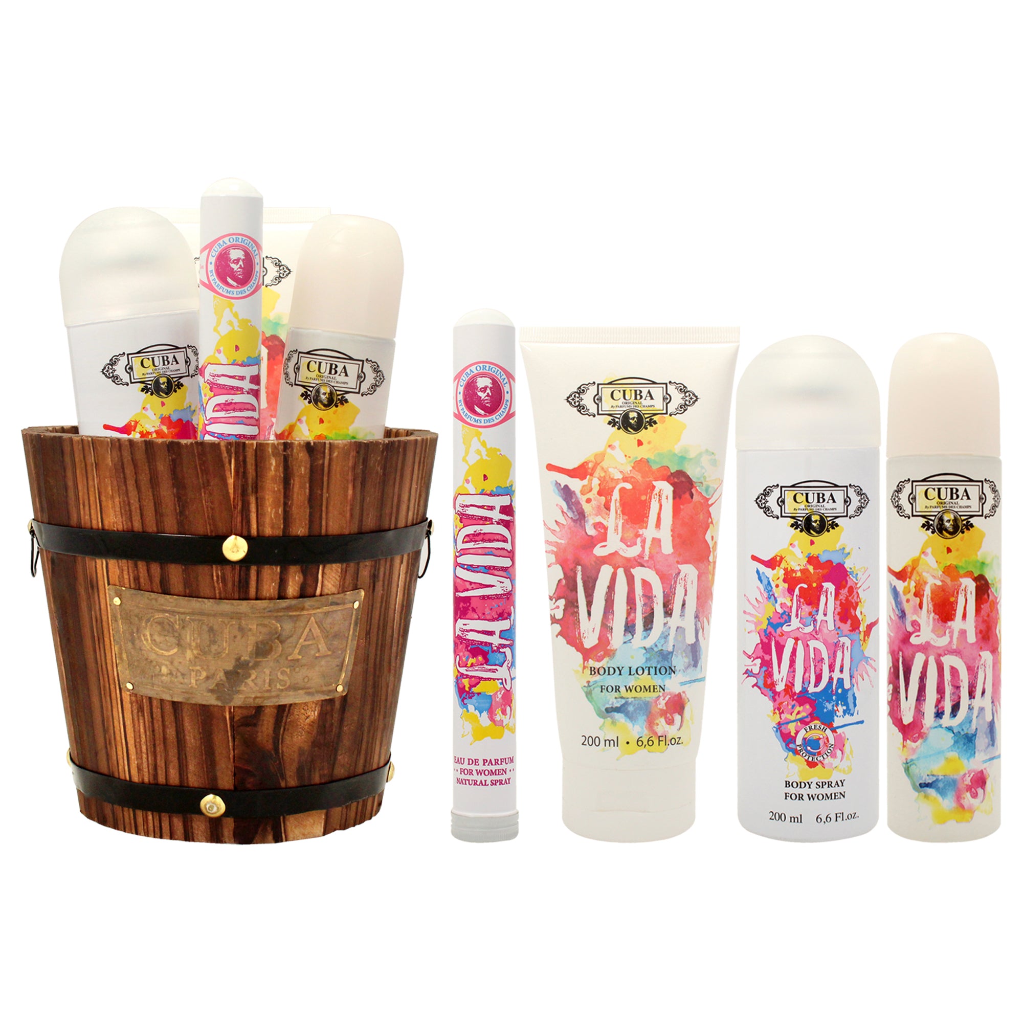 Cuba La Vida 4 Pc Gift Set-Thefragrancemart.com
