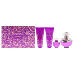 Versace Dylan Purple 4 Pc Gift Set-Thefragrancemart.com