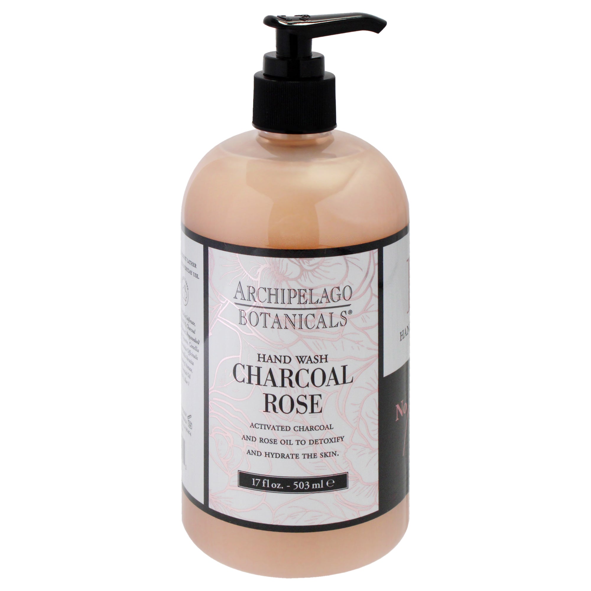 Archipelago Botanicals Hand Wash - Charcoal Rose -Thefragrancemart.com