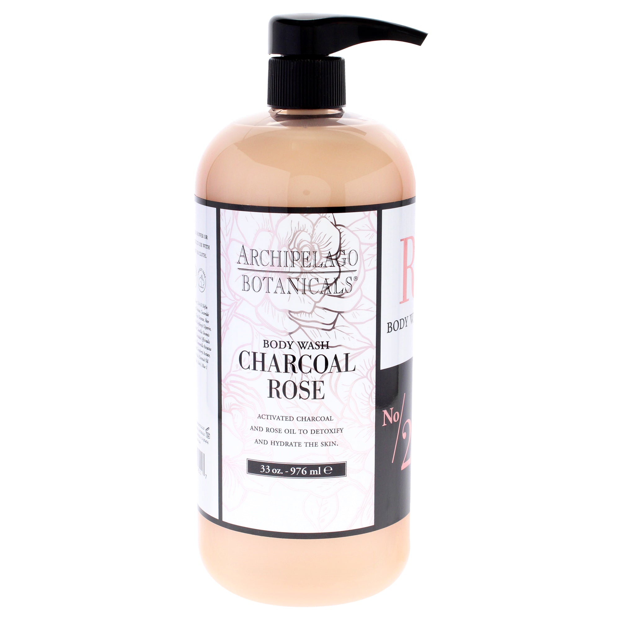 Archipelago Botanicals Body Wash - Charcoal Rose -Thefragrancemart.com