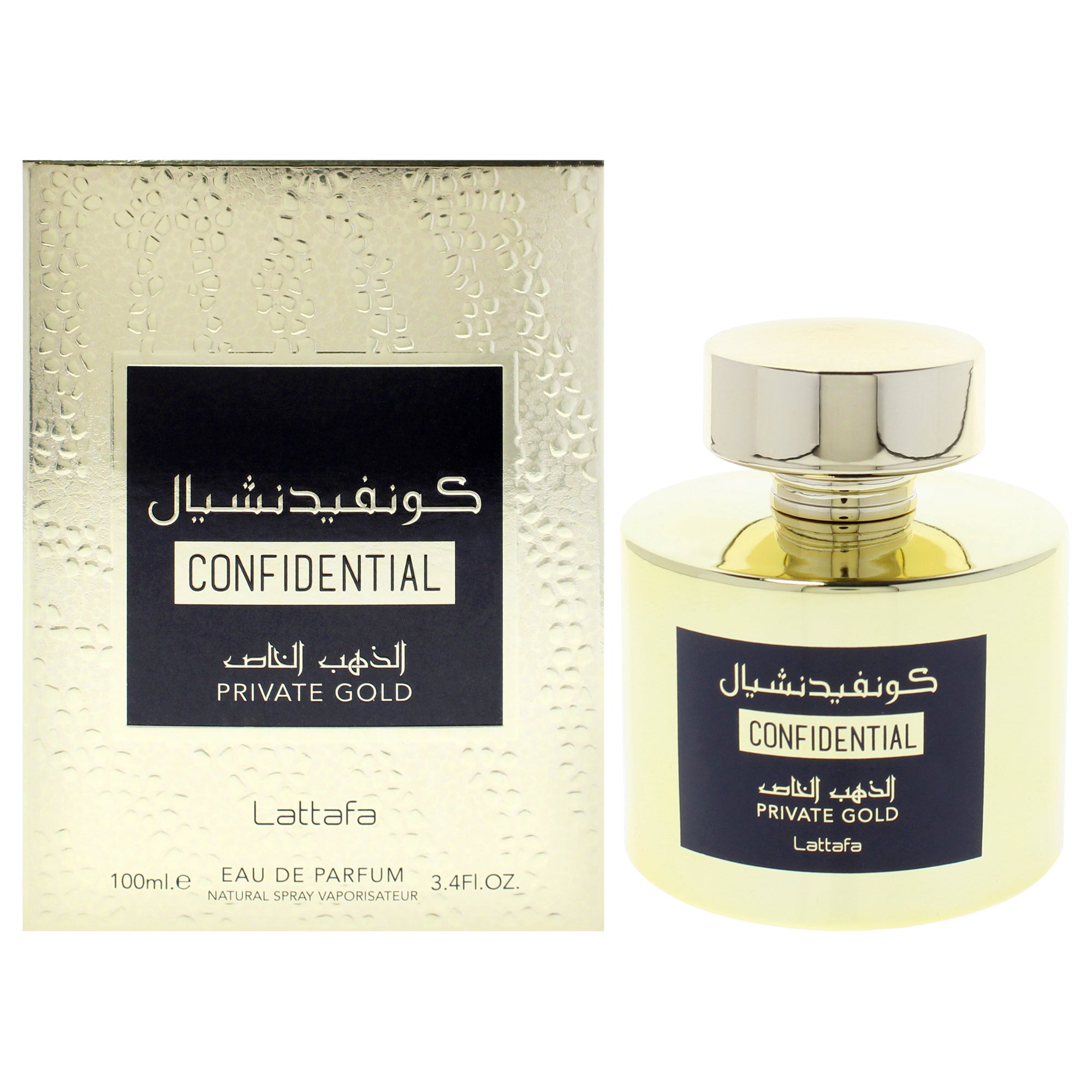 Lattafa Confidential Private Gold Eau De Parfum-Thefragrancemart.com