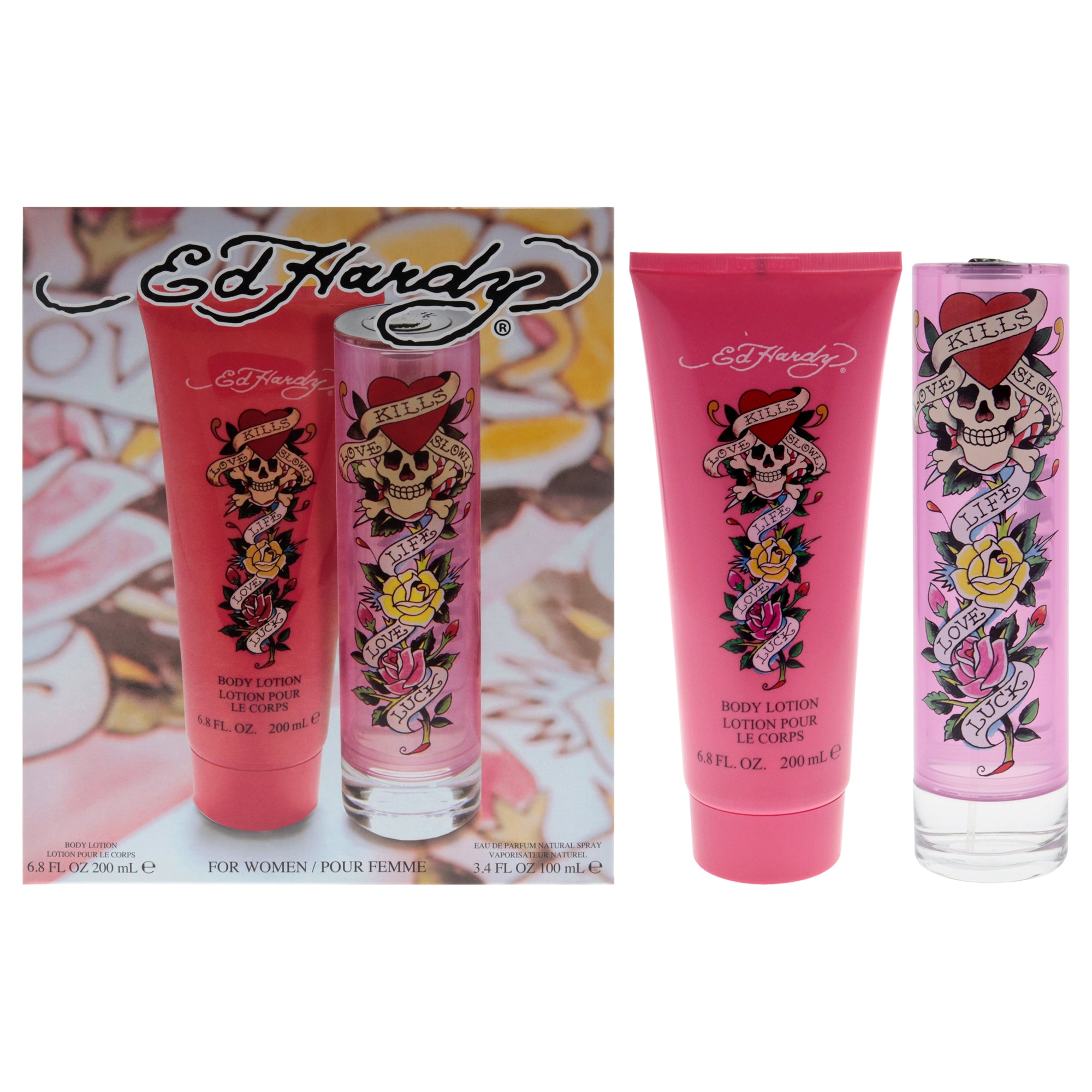 Christian Audigier Ed Hardy 2 Pc Gift Set-Thefragrancemart.com