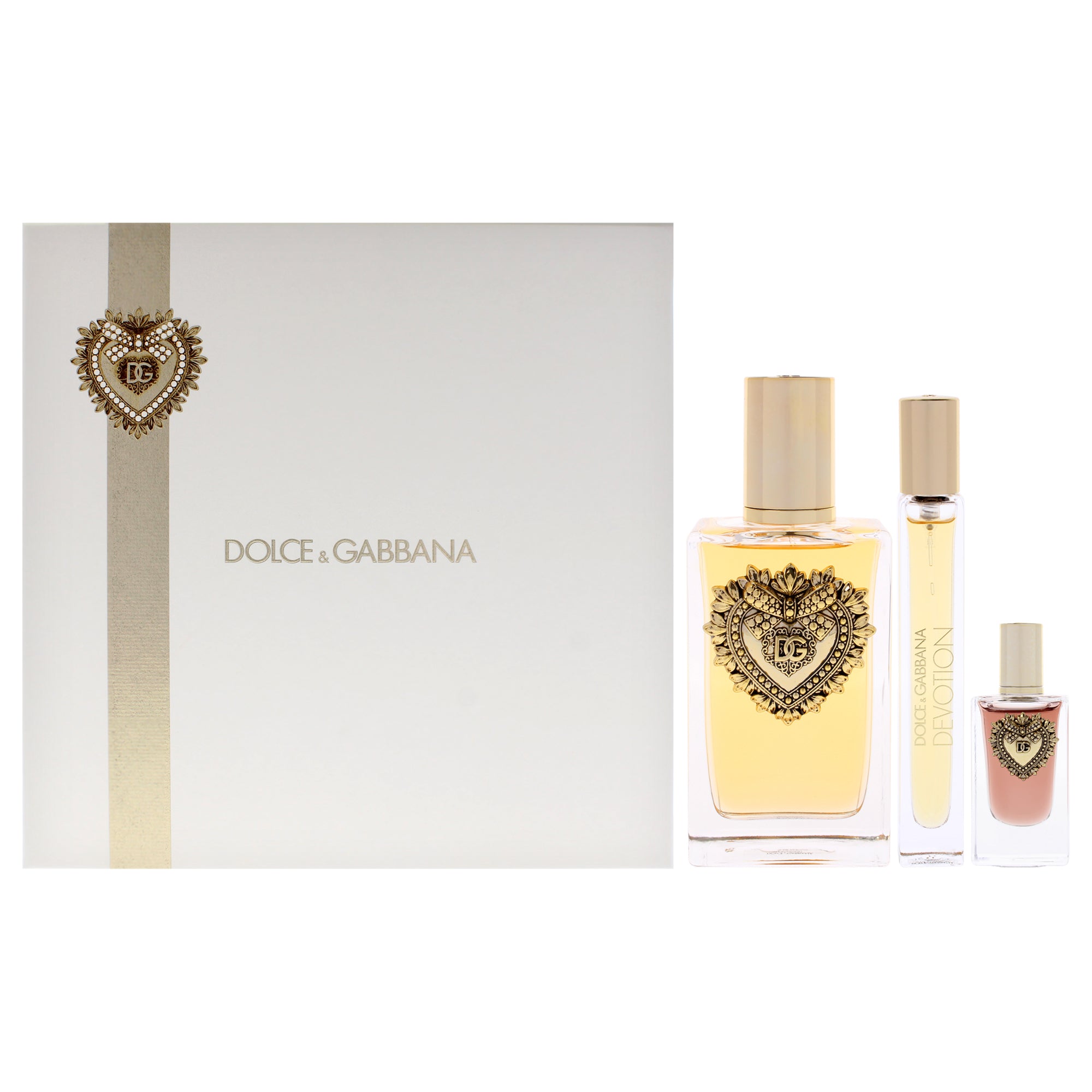 Dolce and Gabbana Devotion 3 Pc Gift Set-Thefragrancemart.com