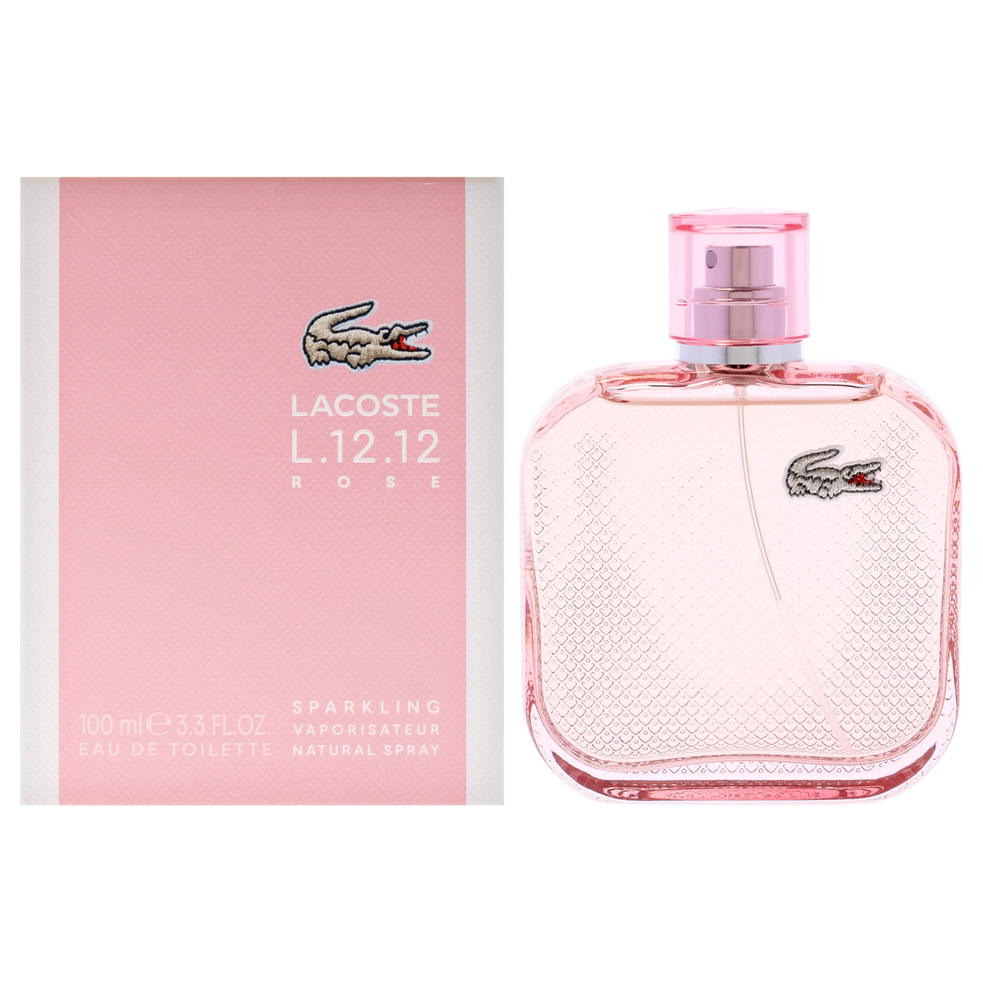 Lacoste Eau De L.12.12 Rose Sparkling Eau De Toilette-Thefragrancemart.com