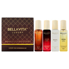 Bellavita Luxury Oud Experience Set 4 Pc Gift Set-Thefragrancemart.com