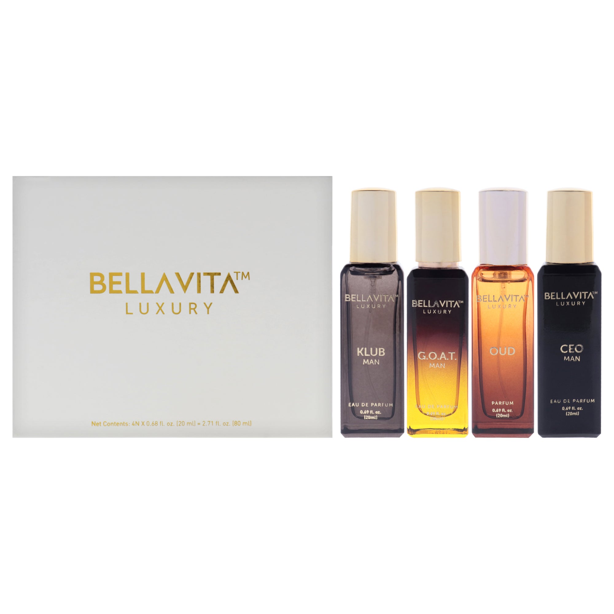 Bellavita Luxury Perfume 4 Pc Gift Set-Thefragrancemart.com