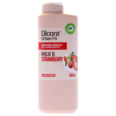 Dicora Urban Fit Nourishing Shower Gel - Milk and Strawberry -Thefragrancemart.com