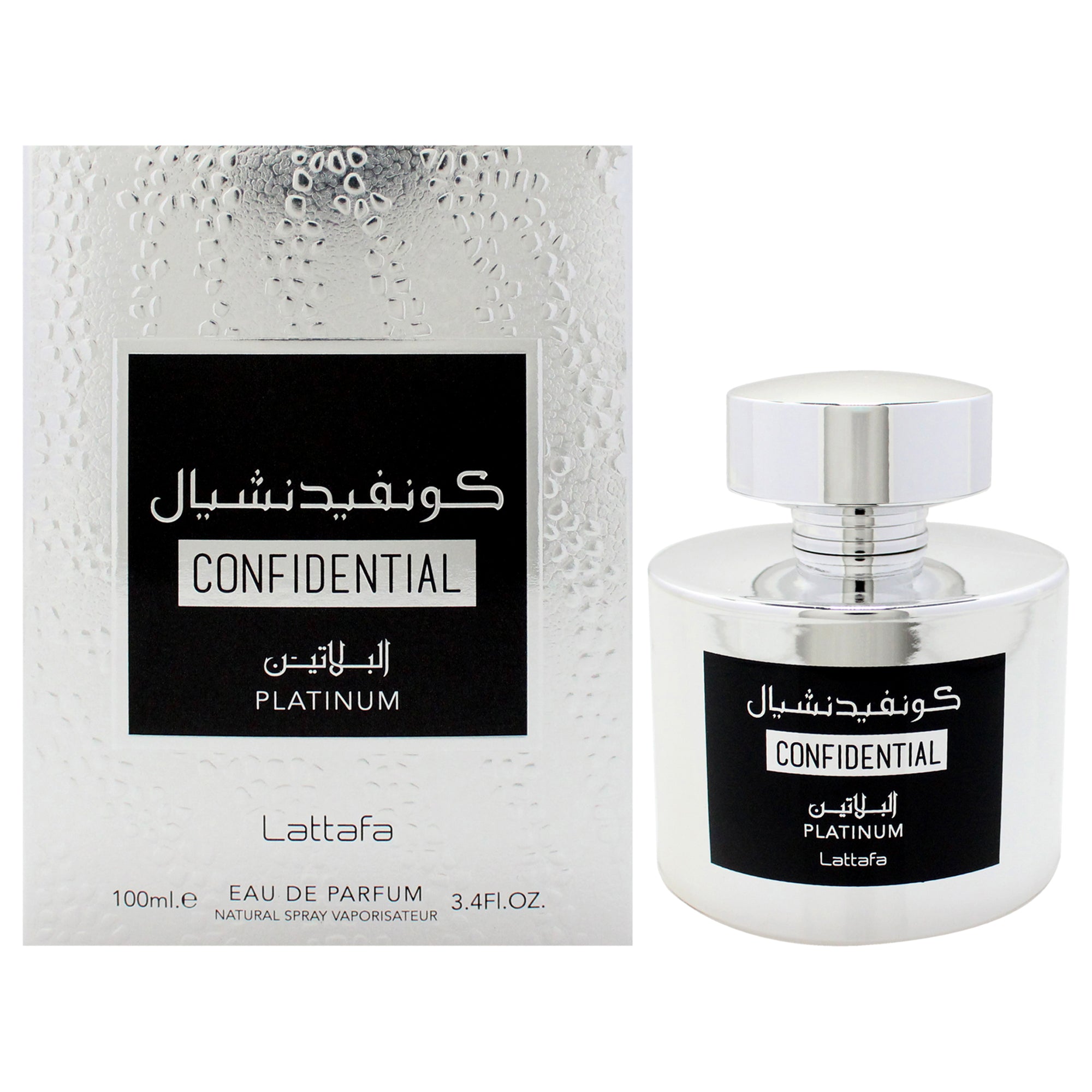 Lattafa Confidential - Platinum Eau De Parfum-Thefragrancemart.com