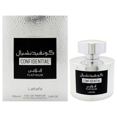Lattafa Confidential - Platinum Eau De Parfum-Thefragrancemart.com
