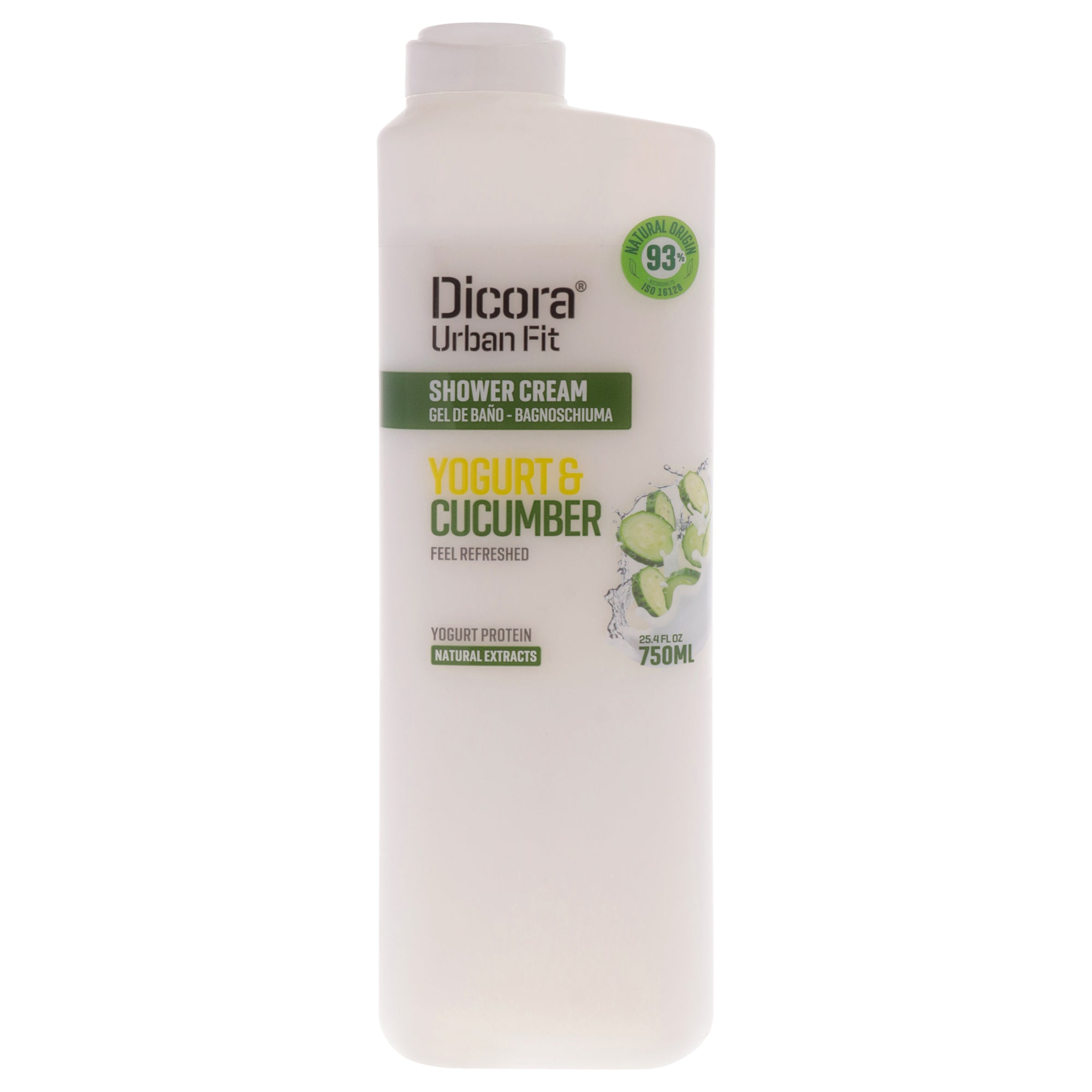 Dicora Urban Fit Shower Cream - Protein Yogurt and Cucumber -Thefragrancemart.com