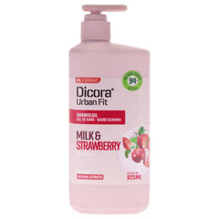 Dicora Urban Fit Shower Gel - Milk and Strawberry -Thefragrancemart.com
