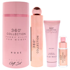 Perry Ellis 360 Rose 3 Pc Gift Set-Thefragrancemart.com